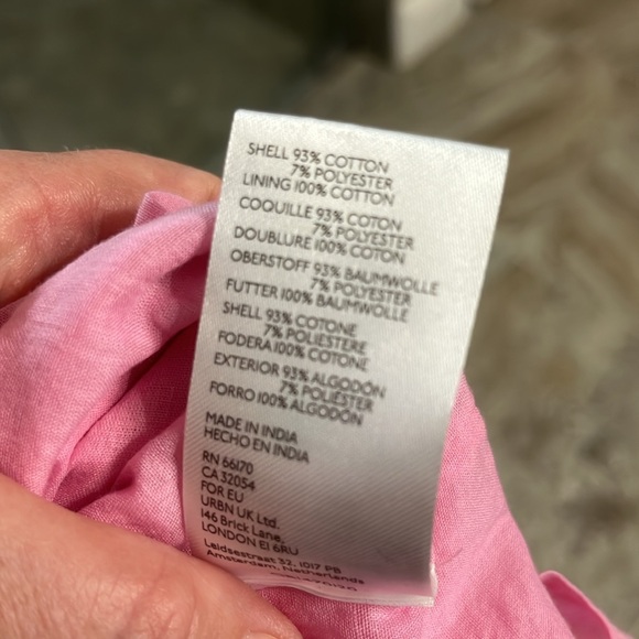 NWT Urban Outfitters Hansel Pink Heart Print Dress M - Picture 9 of 9